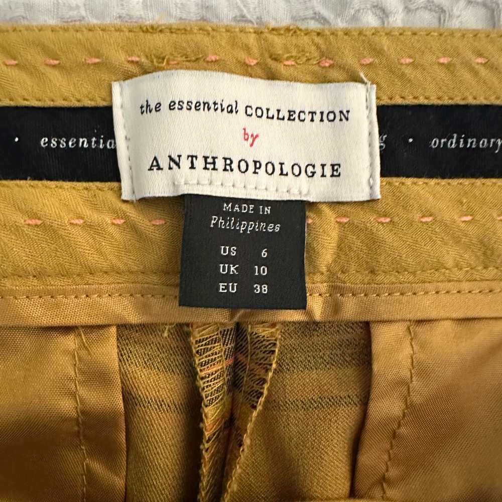 Anthropologie Essential Collection Plaid Straight Leg Pants - Picture 8 of 9